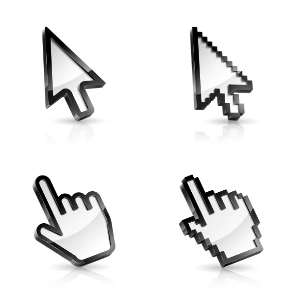 وکتور علائم موس کامپیوتر