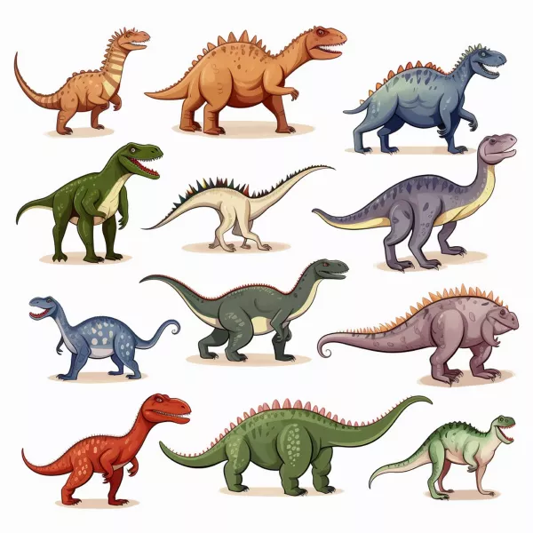 وکتور کلکسیون دایناسور ها شماره دو