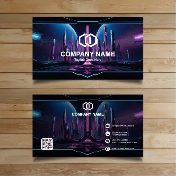 وکتور قالب آماده کارت ویزیت مدرن