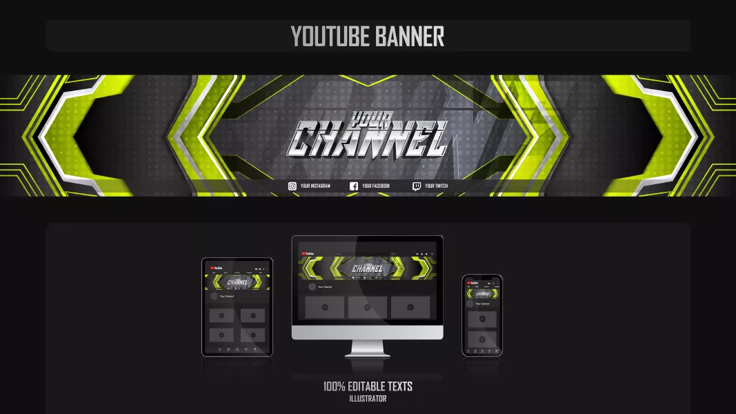 وکتور قالب آماده بنر و هدر وب سایت مدرن