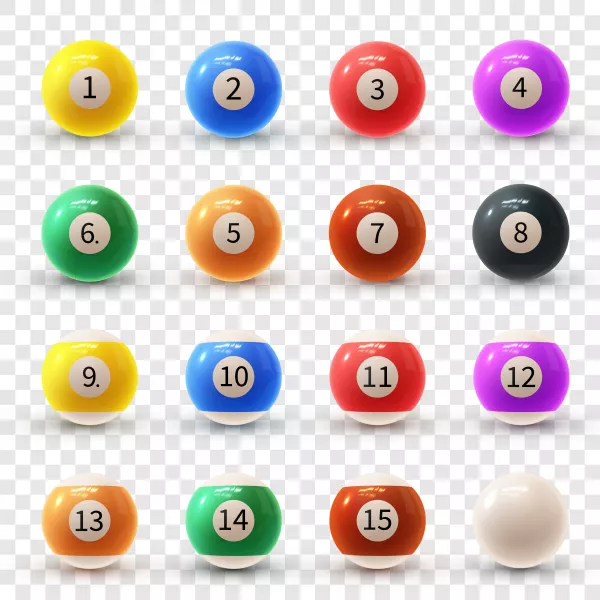 وکتور توپ های بیلیارد