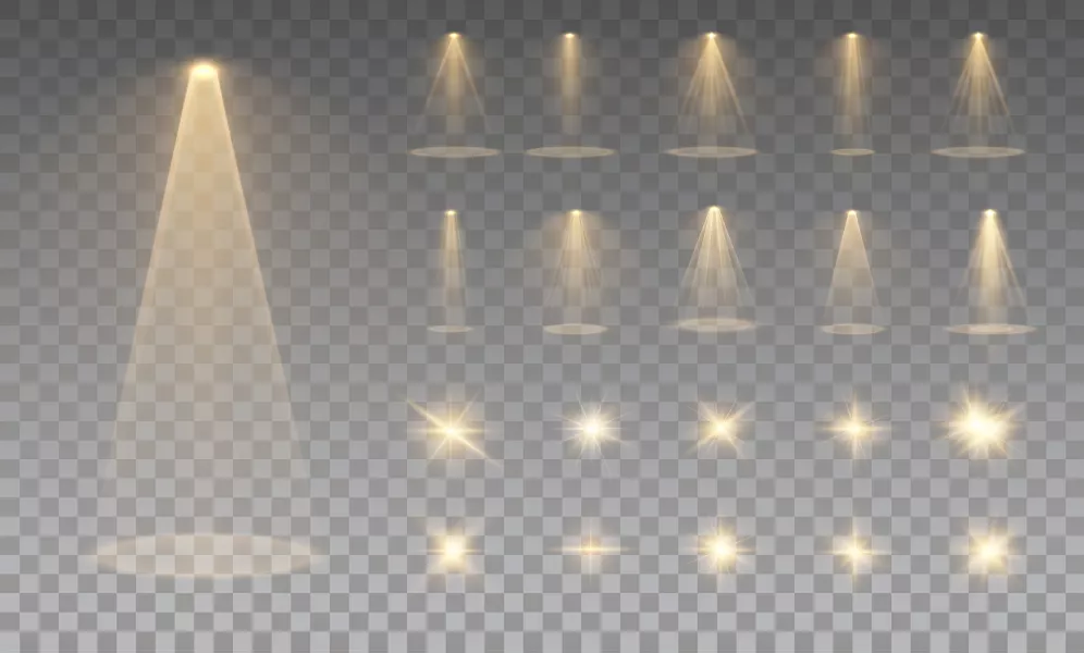 وکتور کلکسیون نور لامپ و چراغ