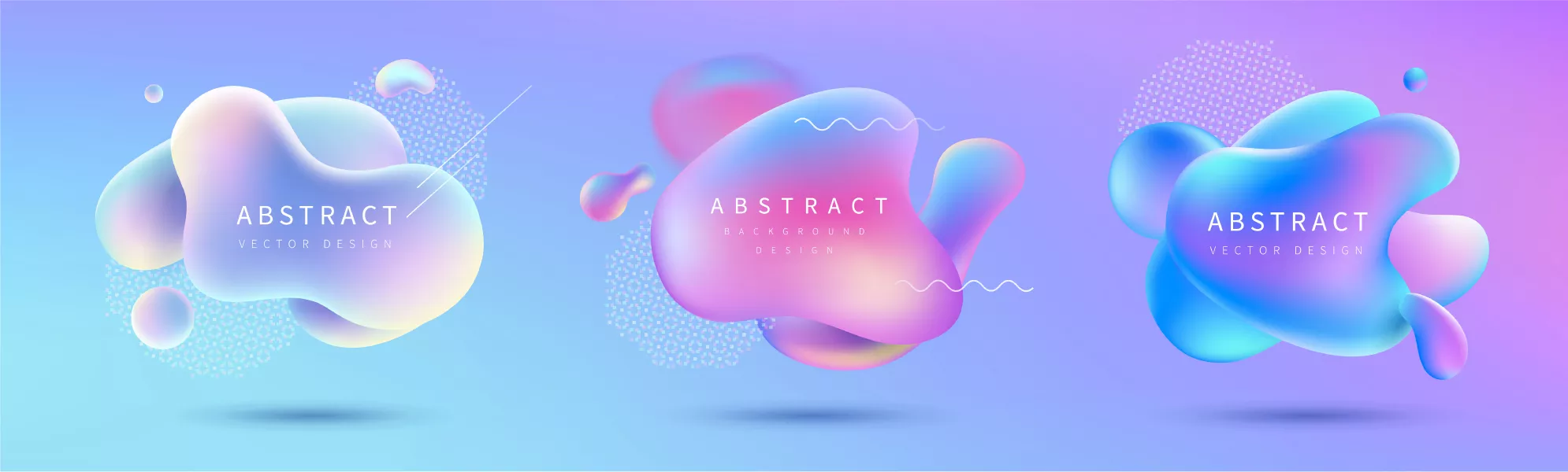 وکتور ست المان طراحی گرادیان مدرن