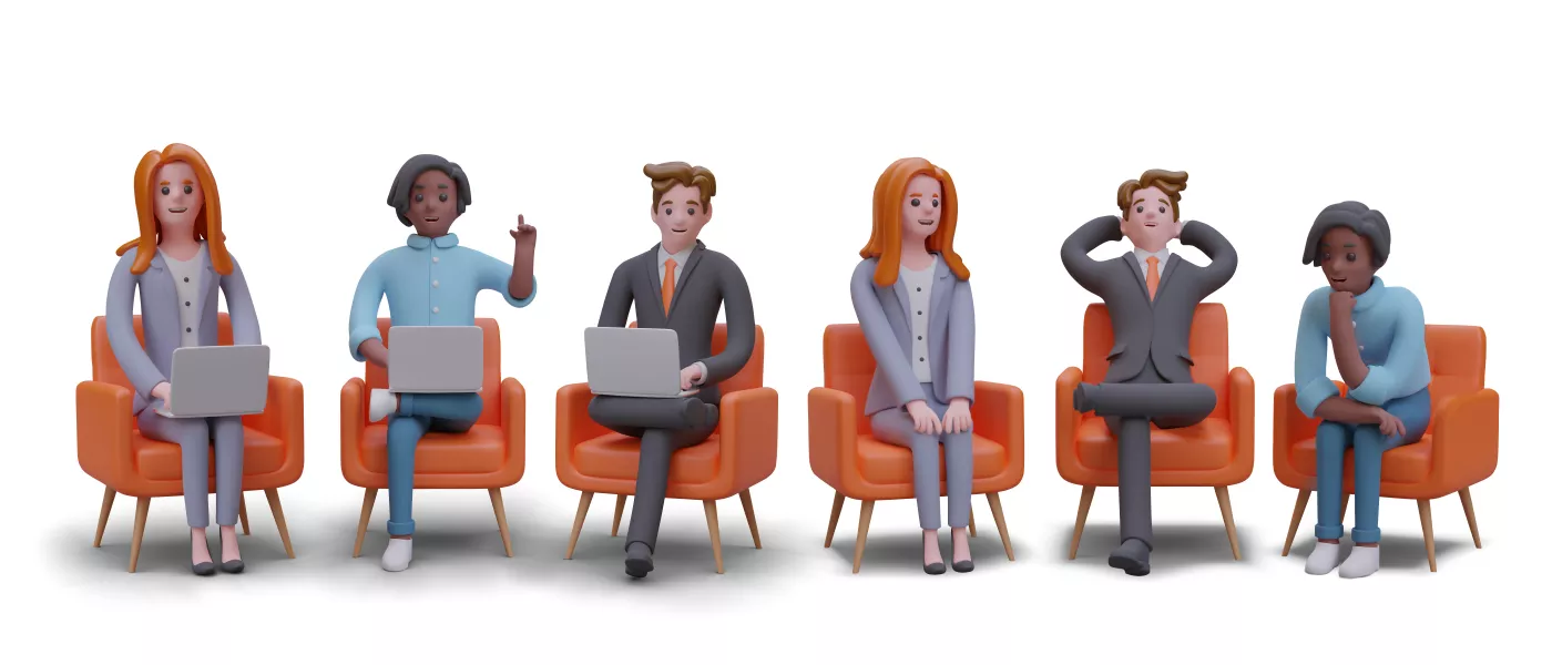 وکتور سه بعدی مجموعه کاراکتر و شخصیت