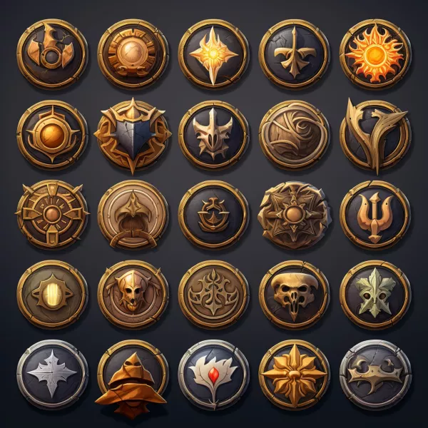 وکتور کلکسیون المان طراحی گیم و بازی