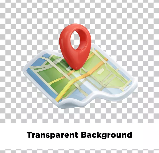 موکاپ سه بعدی نقشه و لوکیشن