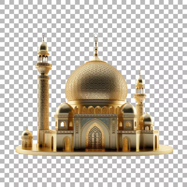 موکاپ سه بعدی مسجد