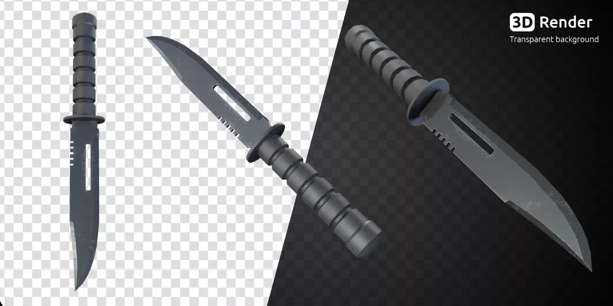 موکاپ واقع بینانه چاقو