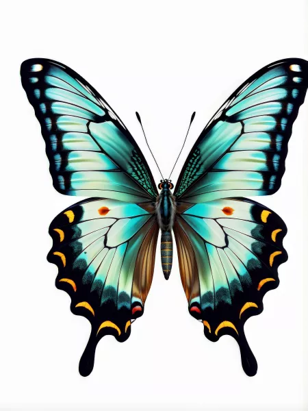 وکتور واقع بینانه پروانه شماره یک