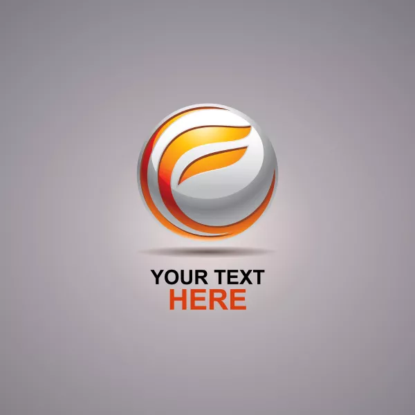 وکتور طراحی لوگو انگلیسی مفهومی حرف F