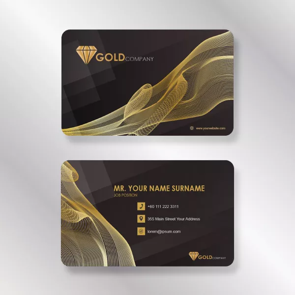 وکتور کارت ویزیت مدرن و لوکس