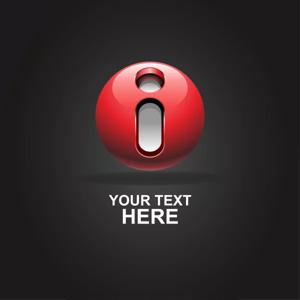 وکتور لوگو سه بعدی حرف انگلیسی I