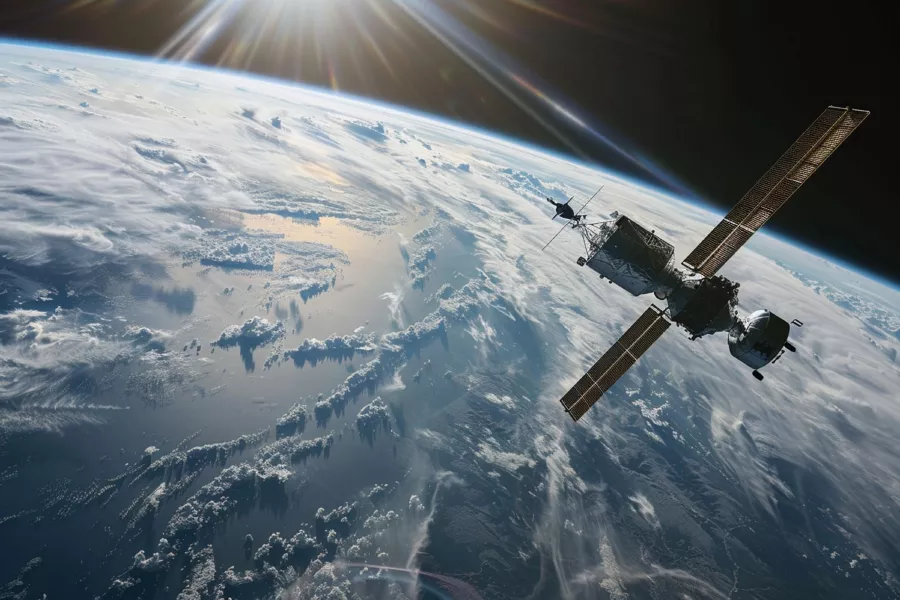 وکتور پس زمینه واقع بینانه فضا و کره زمین