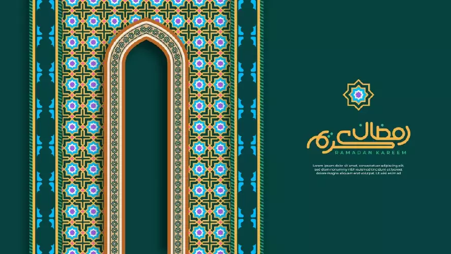 وکتور پس زمینه طرح اسلامی و سنتی