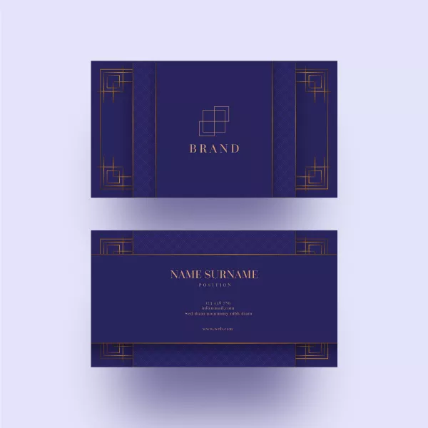 وکتور کارت ویزیت مدرن لوکس لایه ای