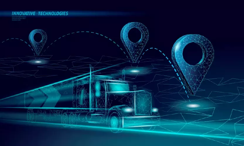 وکتور پس زمینه درخشان حمل بار