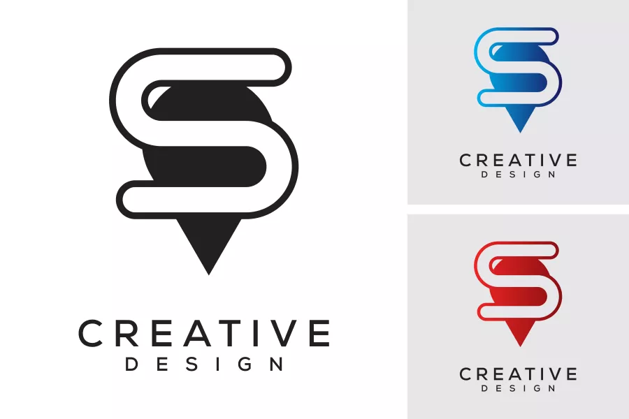 وکتور لوگو انگلیسی حرف S