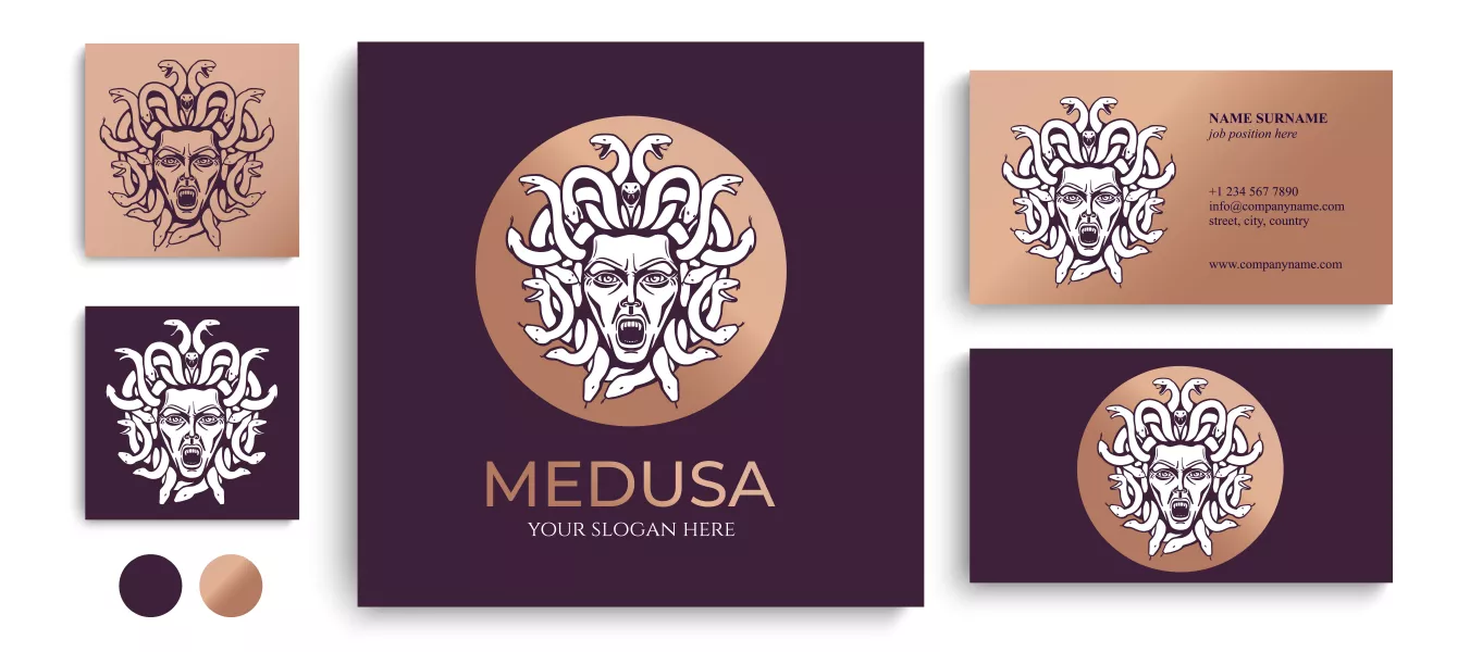 وکتور لوگو و کارت ویزیت هنری لوکس