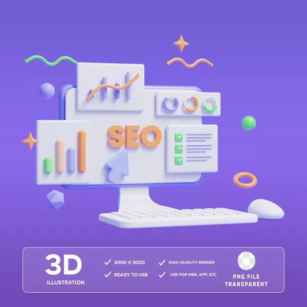 دانلود فایل موکاپ سه بعدی سئو