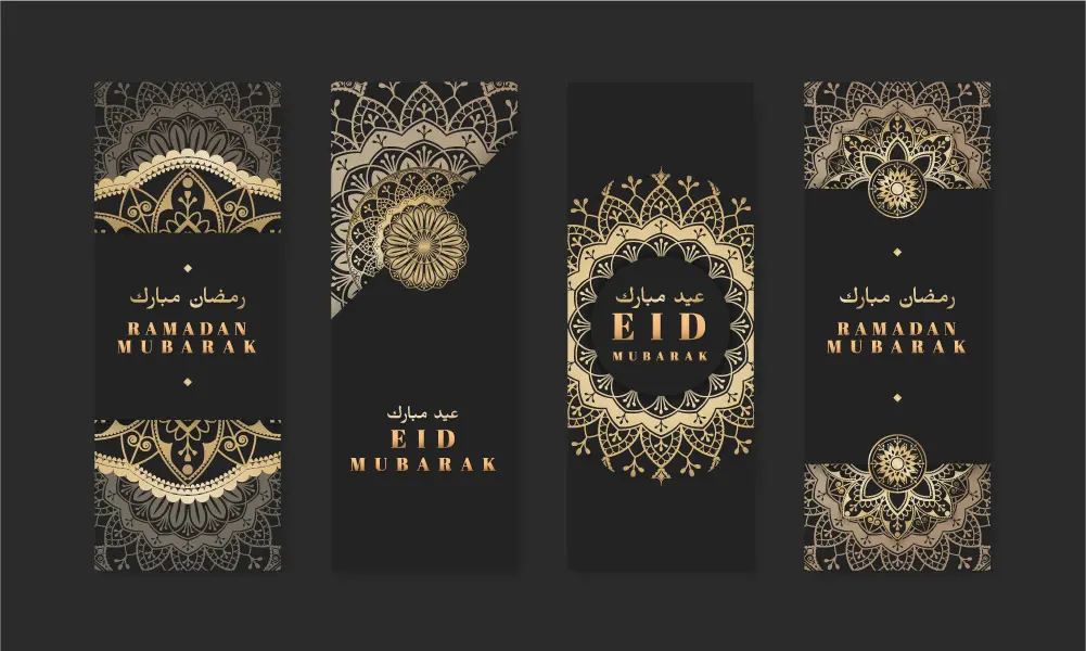 وکتور بنر با طرح ماندالا سنتی