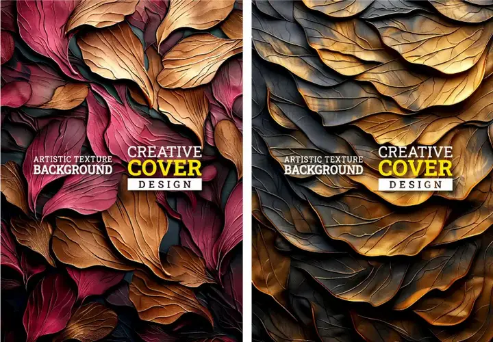 وکتور قالب آماده کاور و جلد سه بعدی لوکس شماره یک