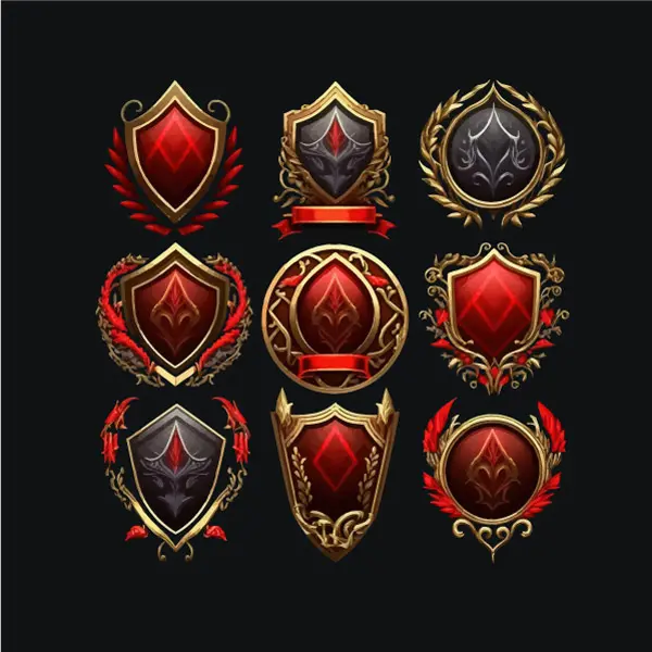 وکتور ست المان طراحی بازی و گیم