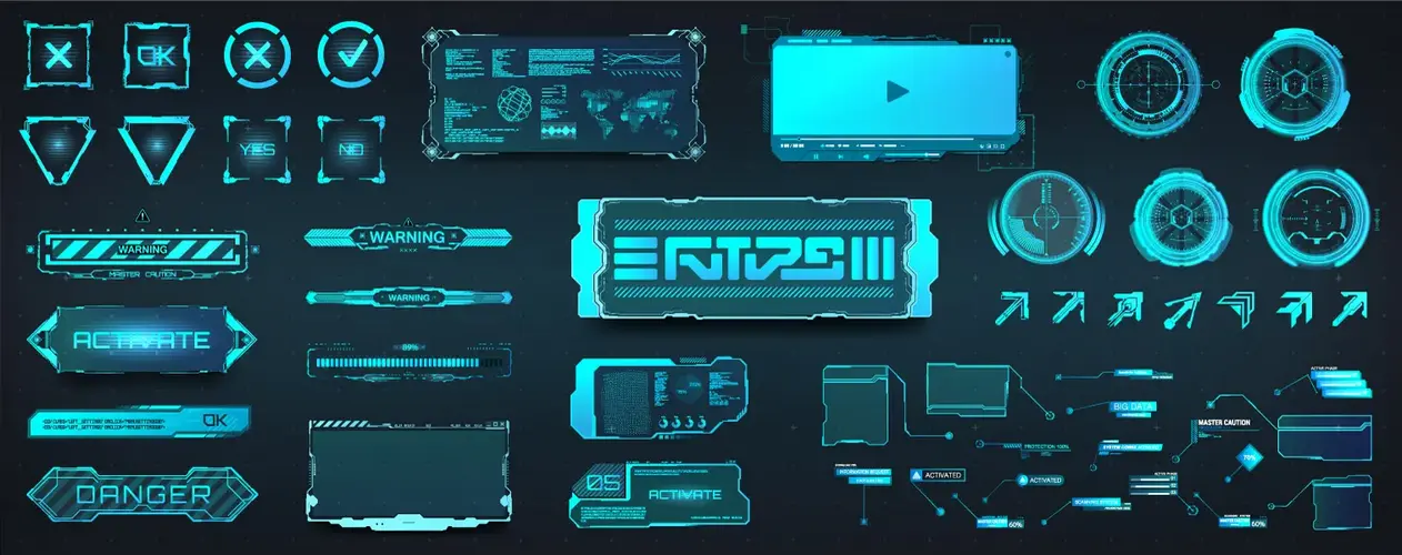 وکتور کلکسیون المان طراحی تکنولوژی و فناوری