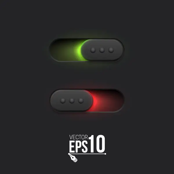 وکتور دکمه سوئیچ و خروج